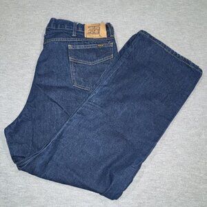 Vintage Sears Roebucks Denim Jeans Mens Size 42 x 30 Cotton Blue Dark Wash Pants